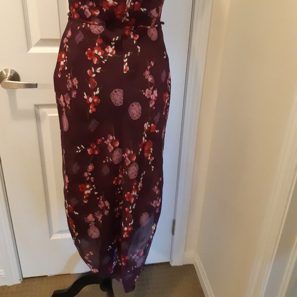 Purple Floral Dress - Picture 3 of 10